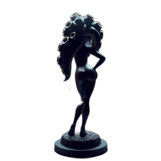 crown, hair, dress, staff transparent PNG cut-out