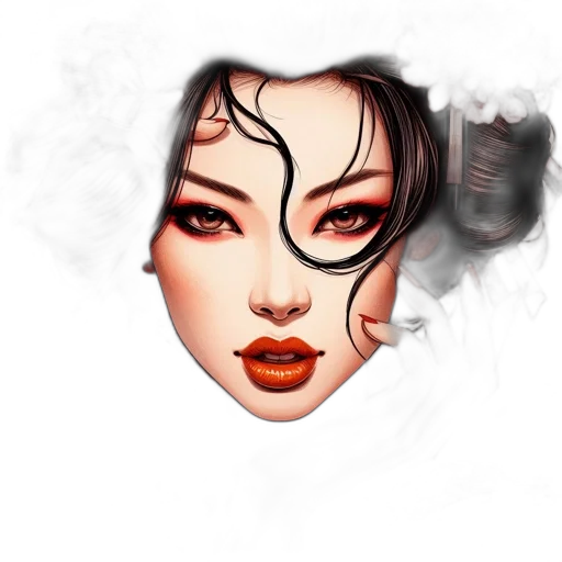 mask, face, jewelry, photorealistic transparent PNG cut-out