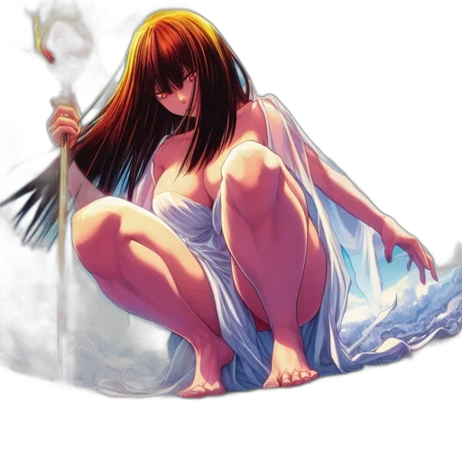 sword, dress, fantasy art, concept art transparent PNG cut-out