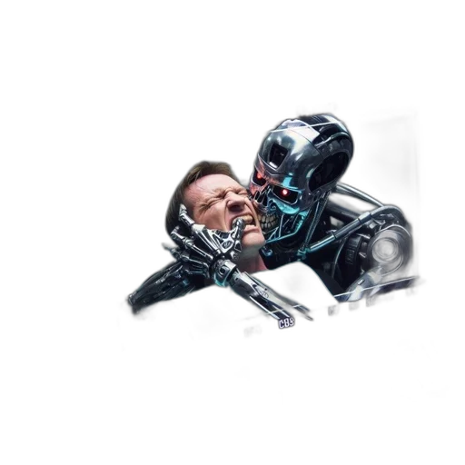 robot, mask, weapon, face transparent PNG cut-out