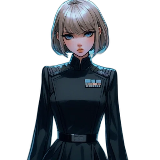 dress, staff, jacket, robot transparent PNG cut-out