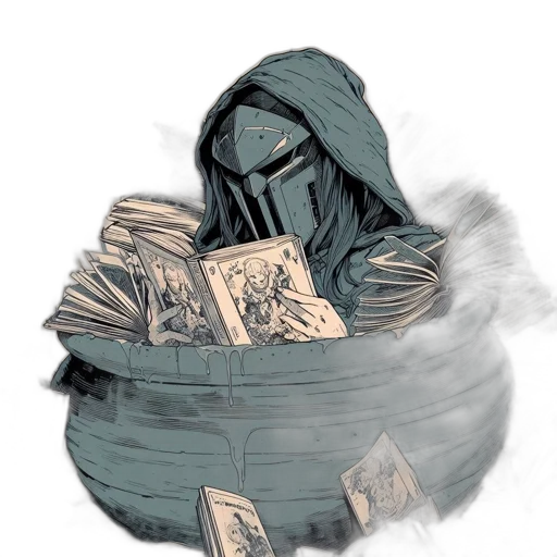 mask, jacket, weapon, creature transparent PNG cut-out