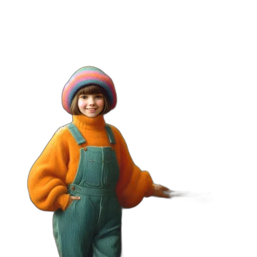 hat, jacket, creature, robot transparent PNG cut-out