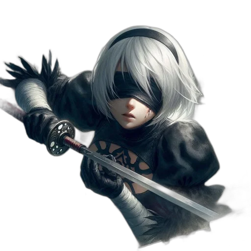 weapon, sword, staff, face transparent PNG cut-out