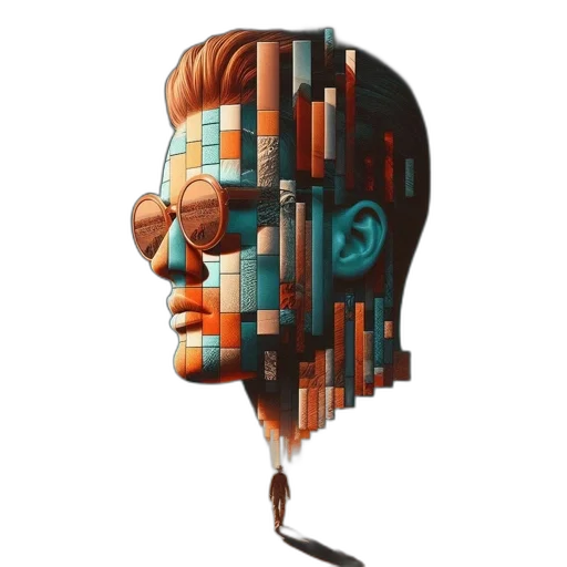face, robot, mask, jacket transparent PNG cut-out