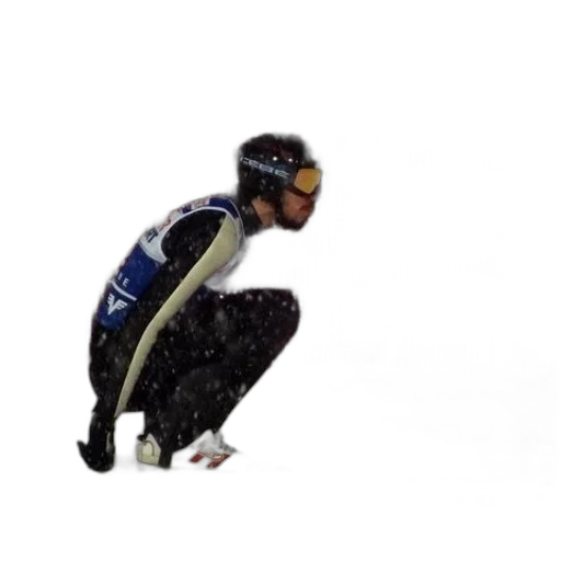 robot, photorealistic, snow, skier transparent PNG cut-out