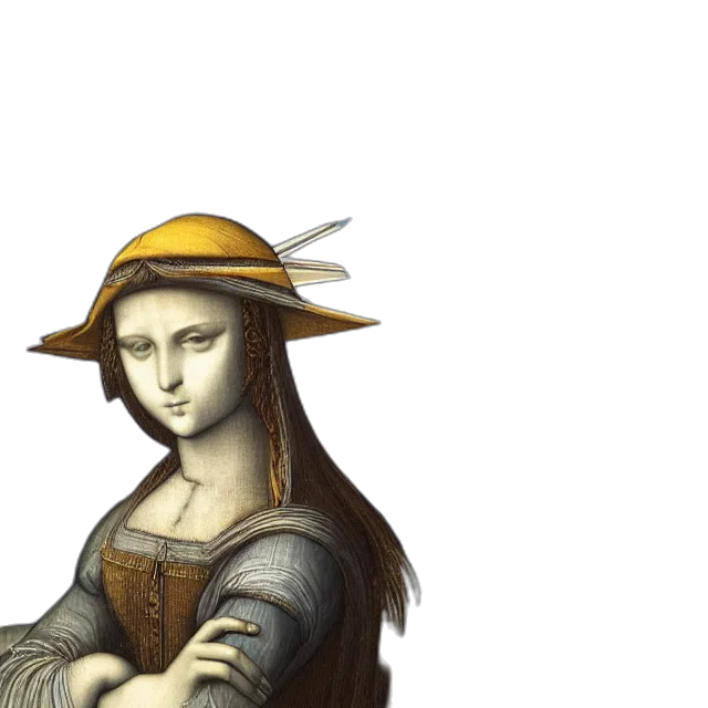hat, crown, staff, face transparent PNG cut-out