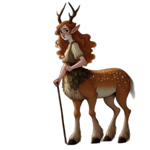 animal, staff, crown, creature transparent PNG cut-out