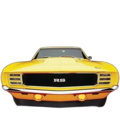 car, 3d render, vibrant, yellow transparent PNG cut-out