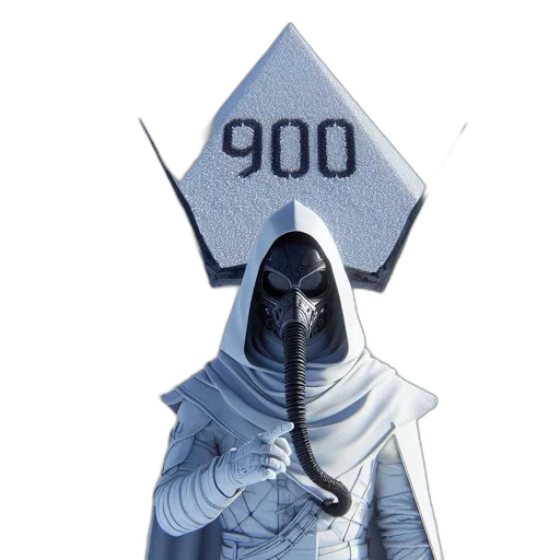 jacket, weapon, mask, staff transparent PNG cut-out