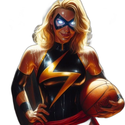 comic book art, concept art, female, superhero transparent PNG cut-out