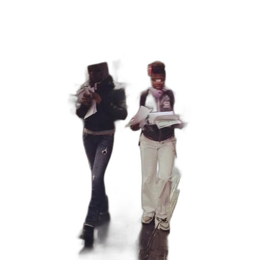 staff, robot, hat, jacket transparent PNG cut-out