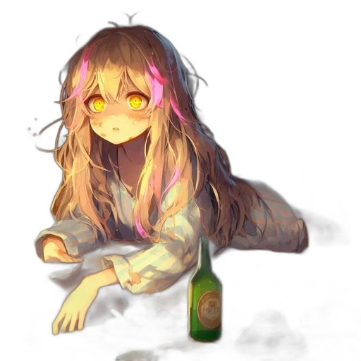 bottle, creature, jacket, dragon transparent PNG cut-out