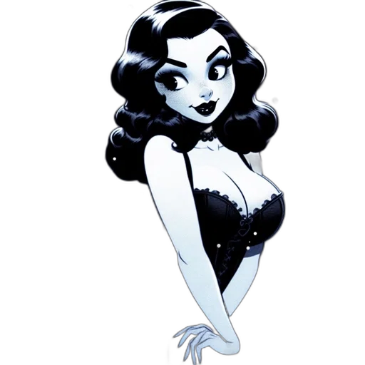 dress, comic book art, cartoon, concept art transparent PNG cut-out