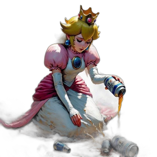 crown, staff, dress, weapon transparent PNG cut-out