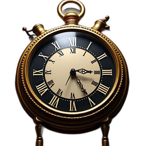 jewelry, 3d render, photorealistic, clock transparent PNG cut-out