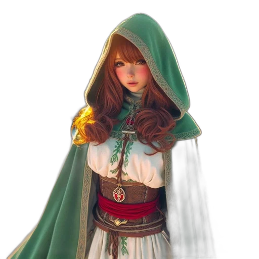 staff, dress, sword, fantasy art transparent PNG cut-out