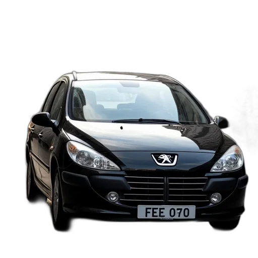 car, 3d render, peugeot, 307 transparent PNG cut-out