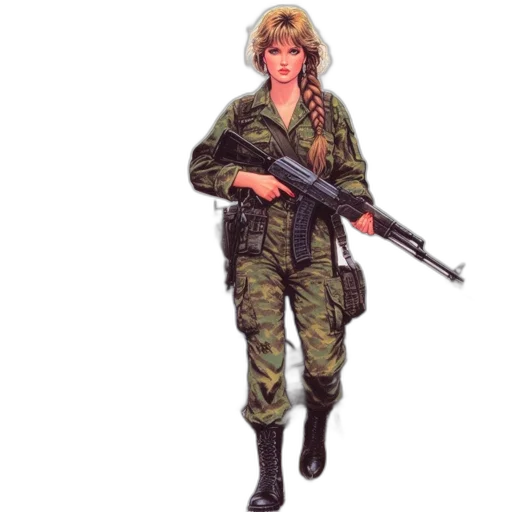 weapon, jacket, staff, concept art transparent PNG cut-out