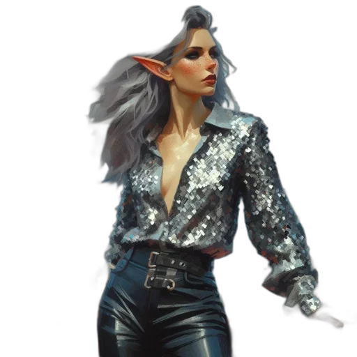 jacket, staff, concept art, fantasy art transparent PNG cut-out
