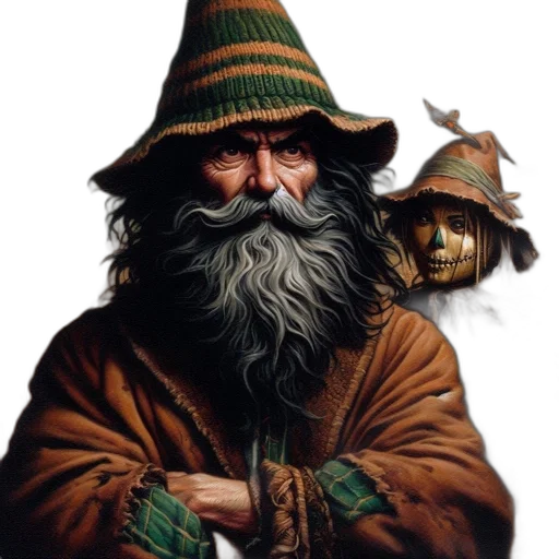hat, face, mask, staff transparent PNG cut-out