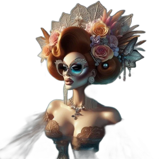 crown, mask, jewelry, dress transparent PNG cut-out
