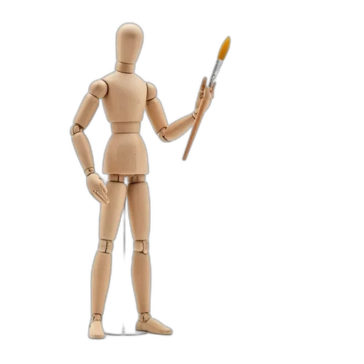 staff, robot, weapon, 3d render transparent PNG cut-out