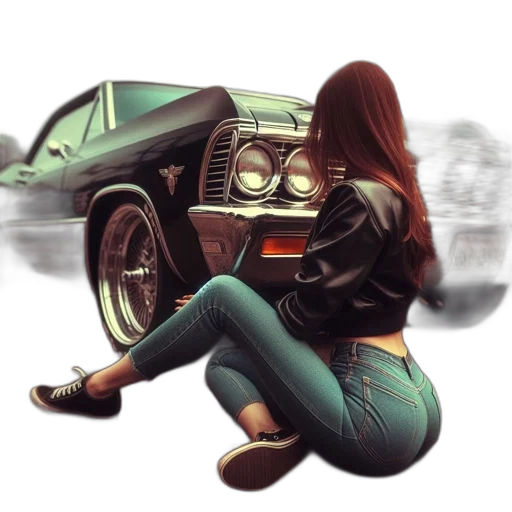 car, jacket, photorealistic, concept art transparent PNG cut-out
