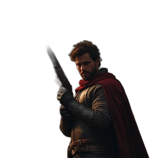 sword, weapon, staff, jacket transparent PNG cut-out