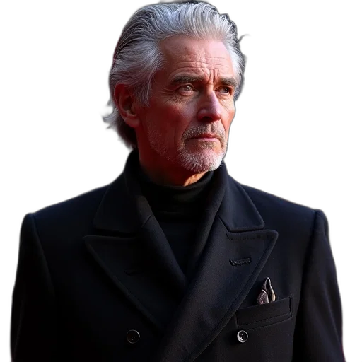 jacket, face, staff, hair transparent PNG cut-out