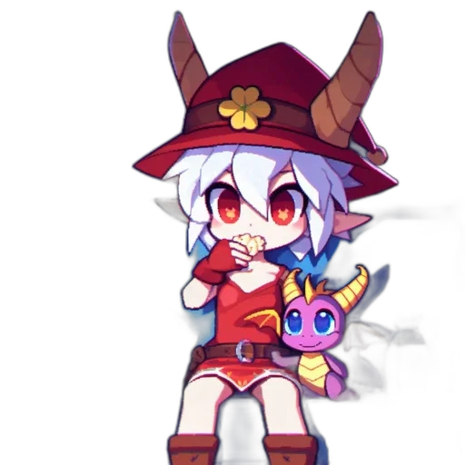 staff, weapon, dragon, hat transparent PNG cut-out