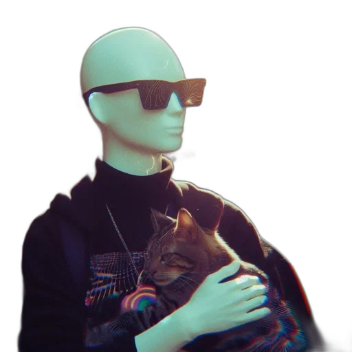 robot, mask, animal, jacket transparent PNG cut-out