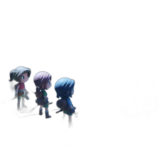 umbrella, staff, concept art, 3d render transparent PNG cut-out