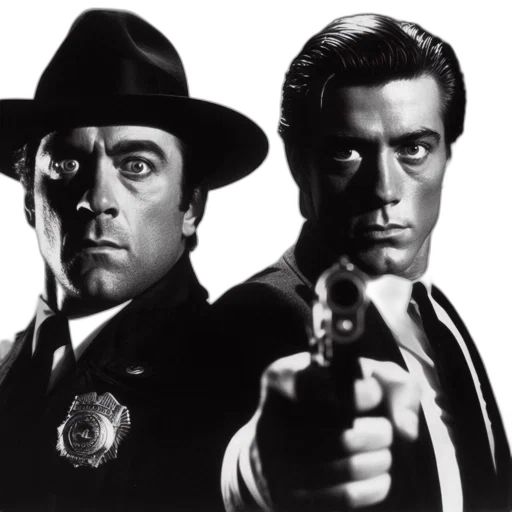 weapon, fire, two, men transparent PNG cut-out