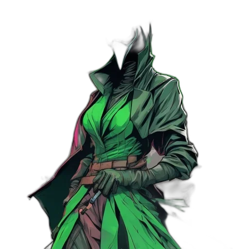 staff, mask, jacket, weapon transparent PNG cut-out