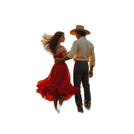 hat, dress, oil painting, photorealistic transparent PNG cut-out