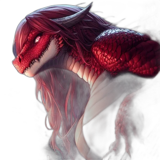 dragon, creature, animal, staff transparent PNG cut-out