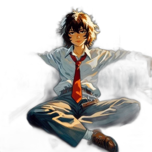 concept art, comic book art, anime, pixel art transparent PNG cut-out