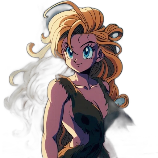 dress, staff, mask, hair transparent PNG cut-out