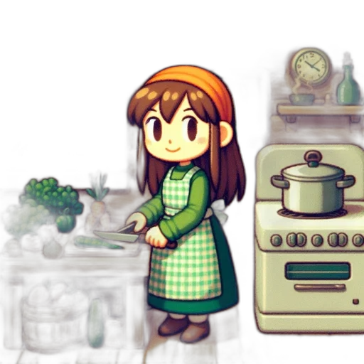 food, pixel art, concept art, watercolor transparent PNG cut-out