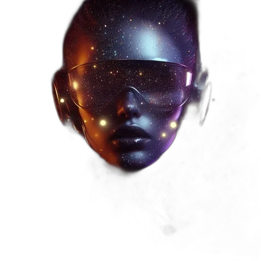 mask, face, robot, crown transparent PNG cut-out