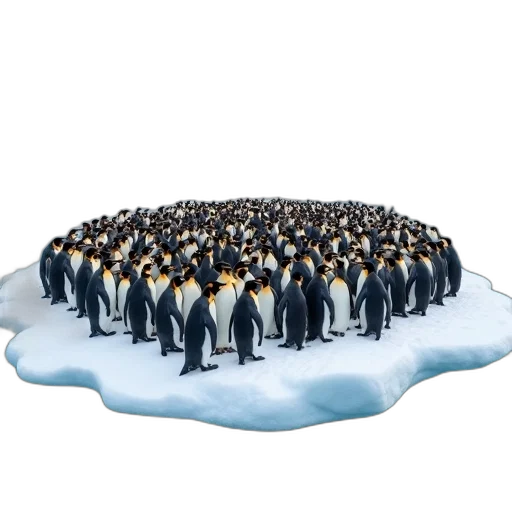 3d render, concept art, snow, underwater transparent PNG cut-out