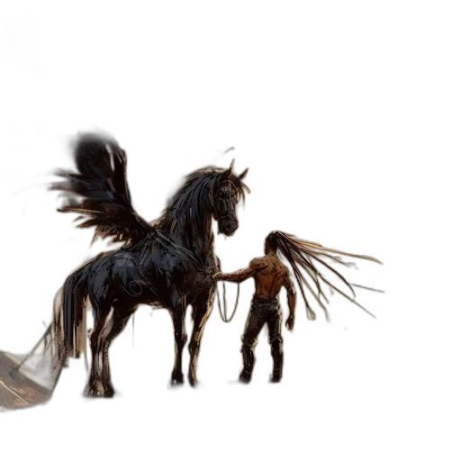 animal, dragon, hair, creature transparent PNG cut-out