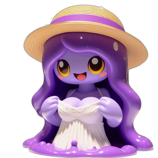 hat, creature, 3d render, concept art transparent PNG cut-out