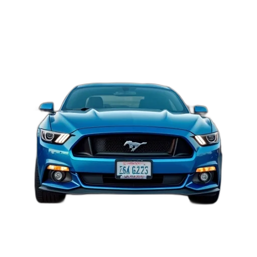 car, 3d render, photorealistic, blue transparent PNG cut-out