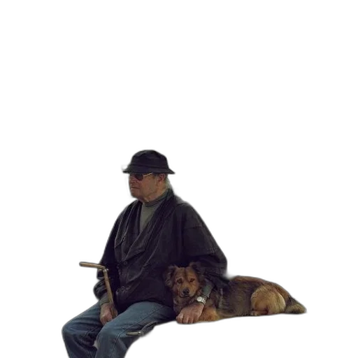 staff, animal, umbrella, jacket transparent PNG cut-out