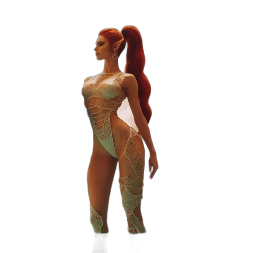 dress, 3d render, concept art, fantasy art transparent PNG cut-out