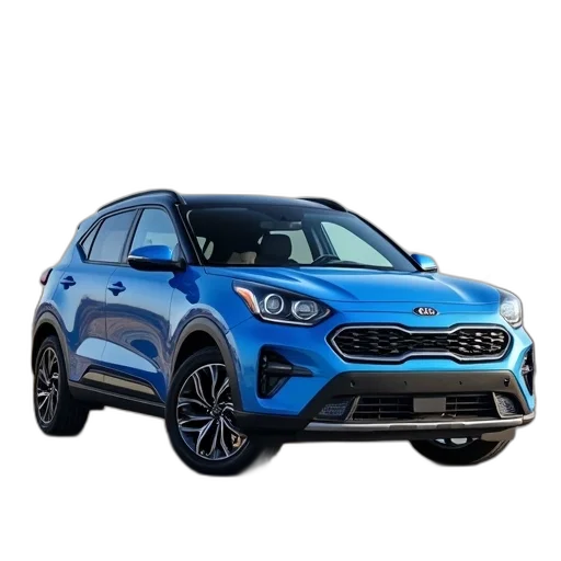 car, blue, 2020, kia transparent PNG cut-out