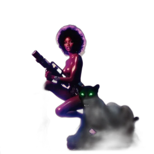 weapon, staff, robot, creature transparent PNG cut-out