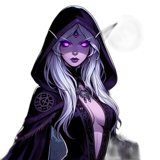 mask, staff, dress, fantasy art transparent PNG cut-out